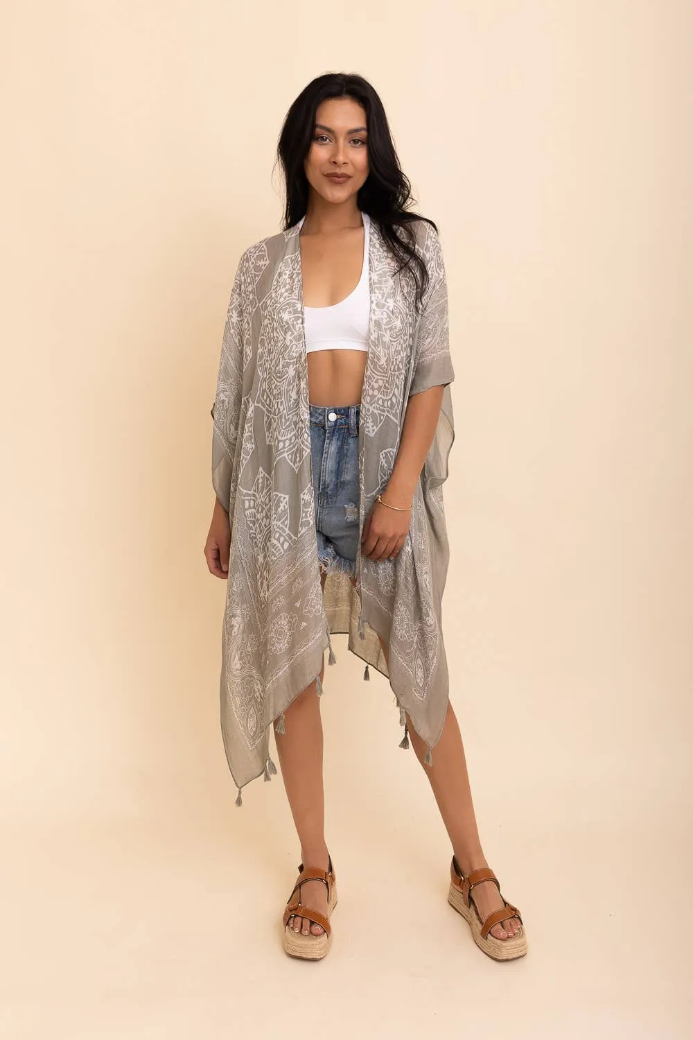 Mandala Tassel Kimono (2 Colors)