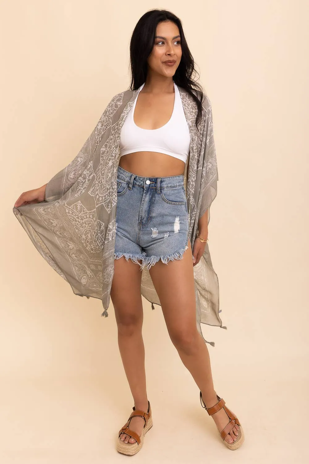 Mandala Tassel Kimono (2 Colors)