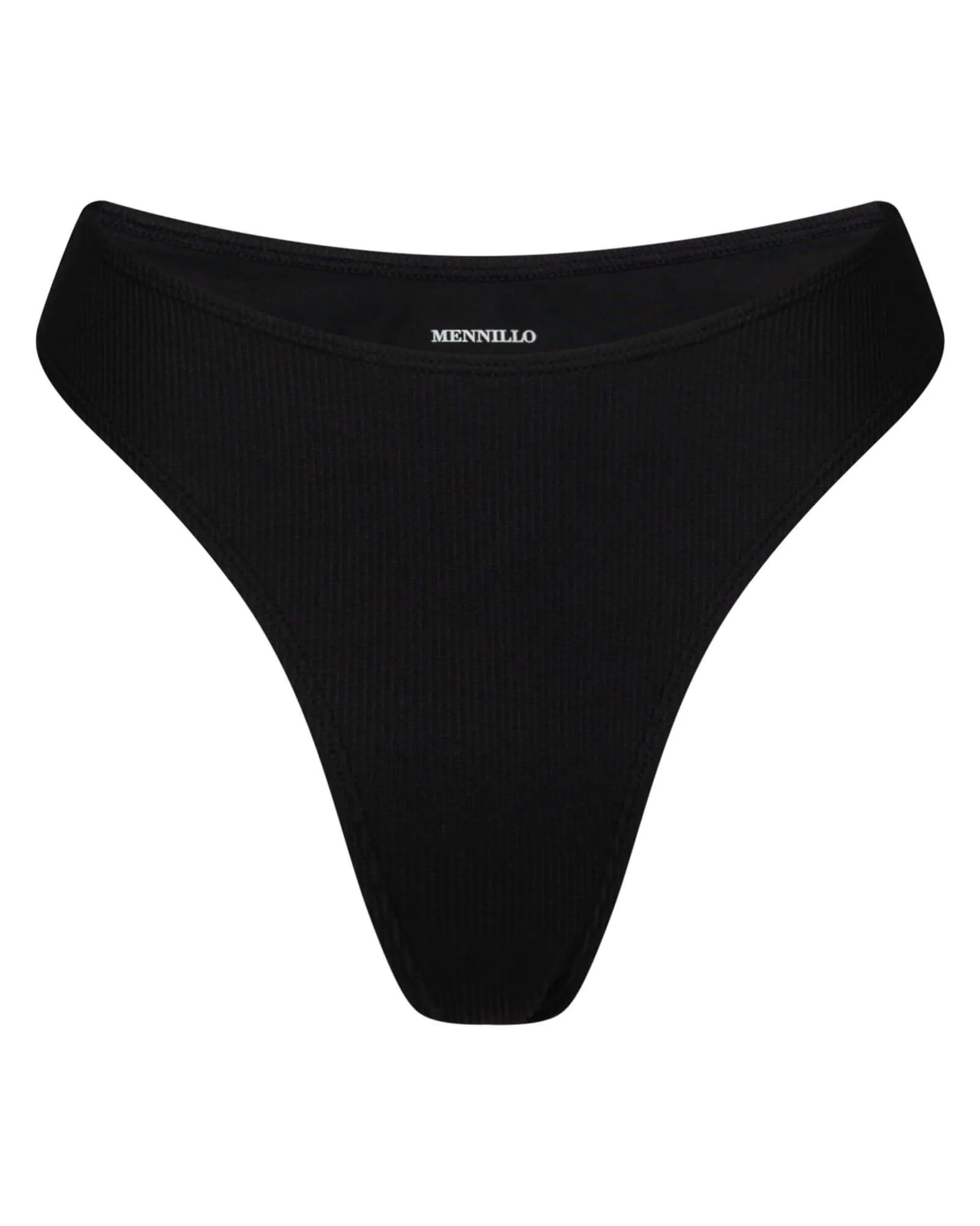 Marina bottom tanga - Black rib