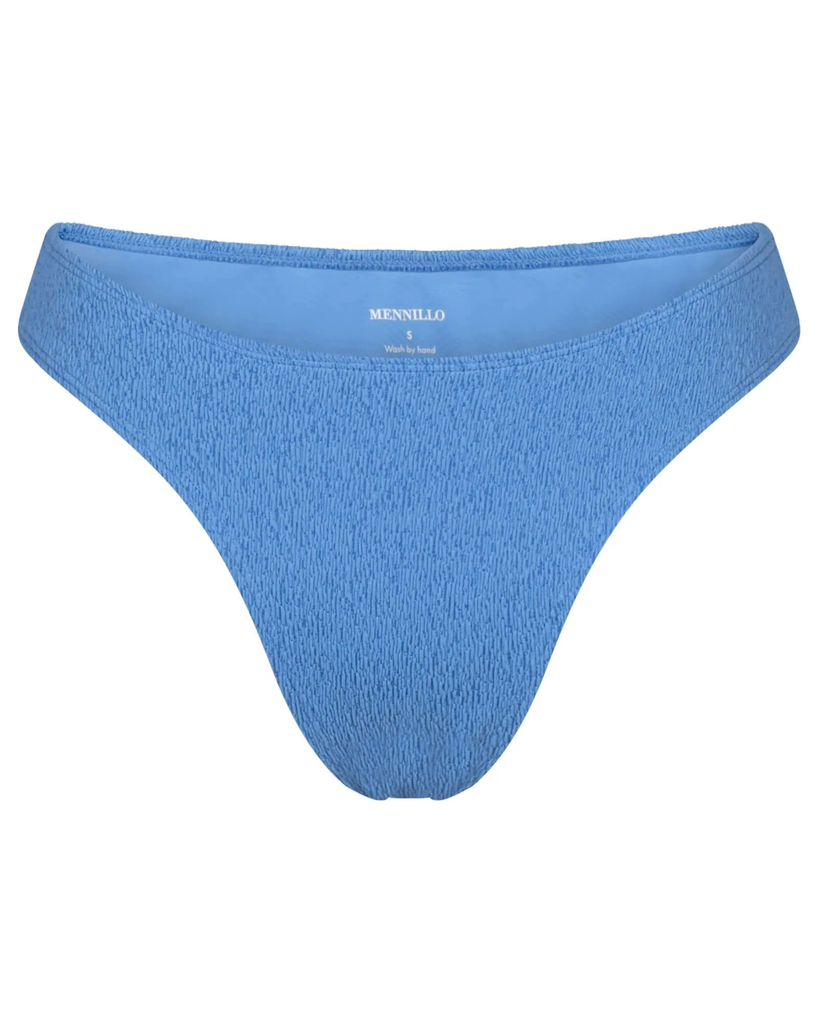 Marina bottom tanga - Blue crinkle