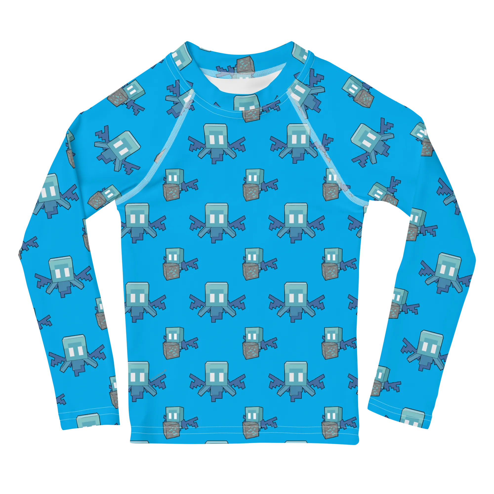 Minecraft Allay All Over Print Kids Rash Guard