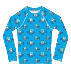 Minecraft Allay All Over Print Kids Rash Guard