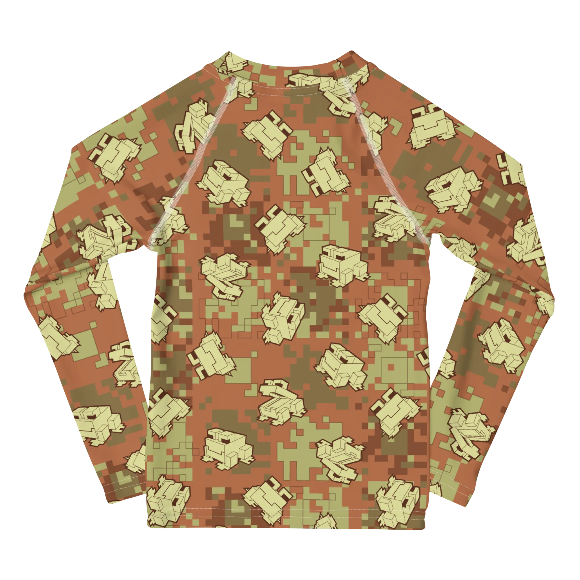 Minecraft Camo Frog All Over Print Kids Rash Guard