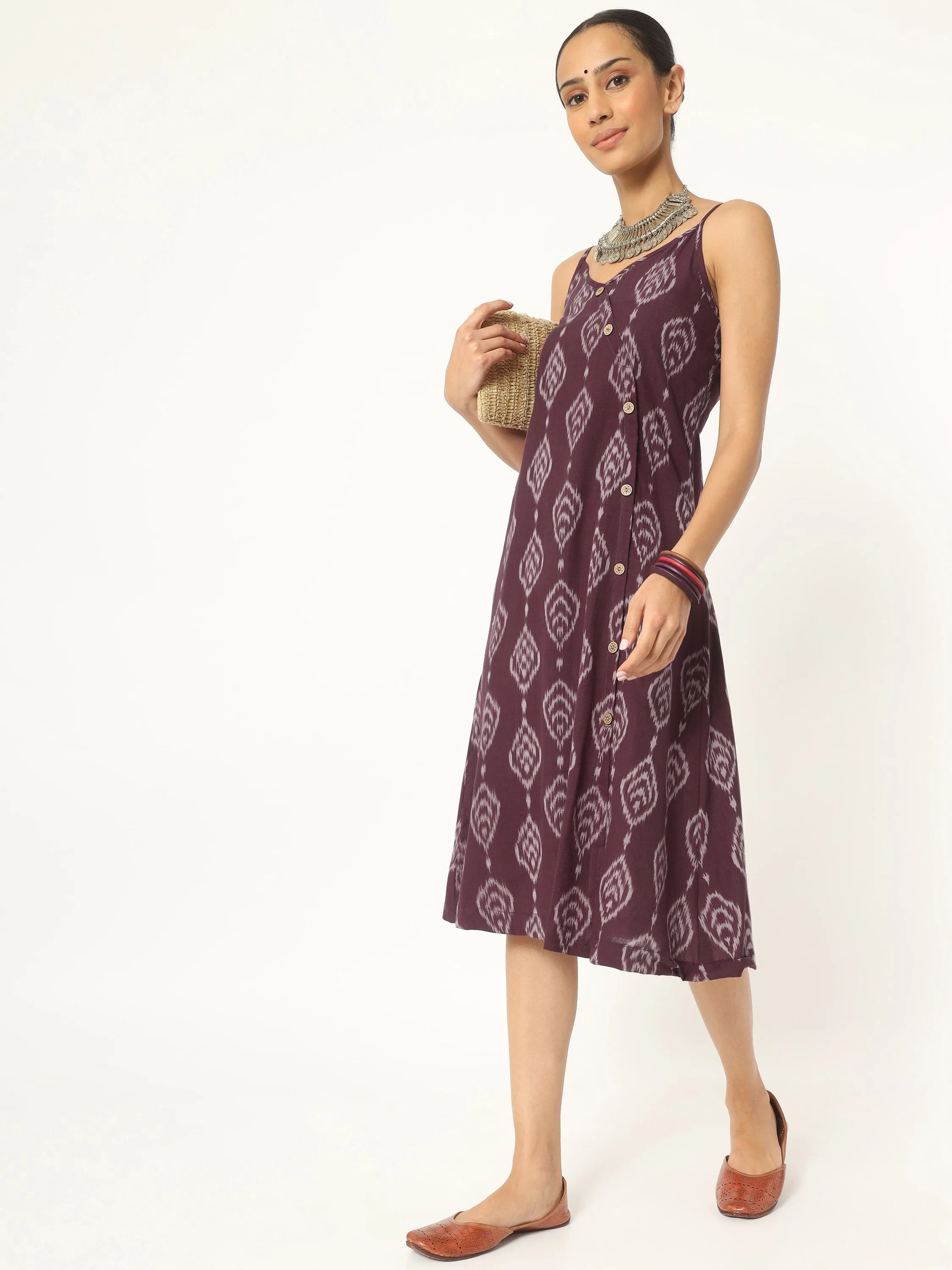 Mulberry Spaghetti Dress