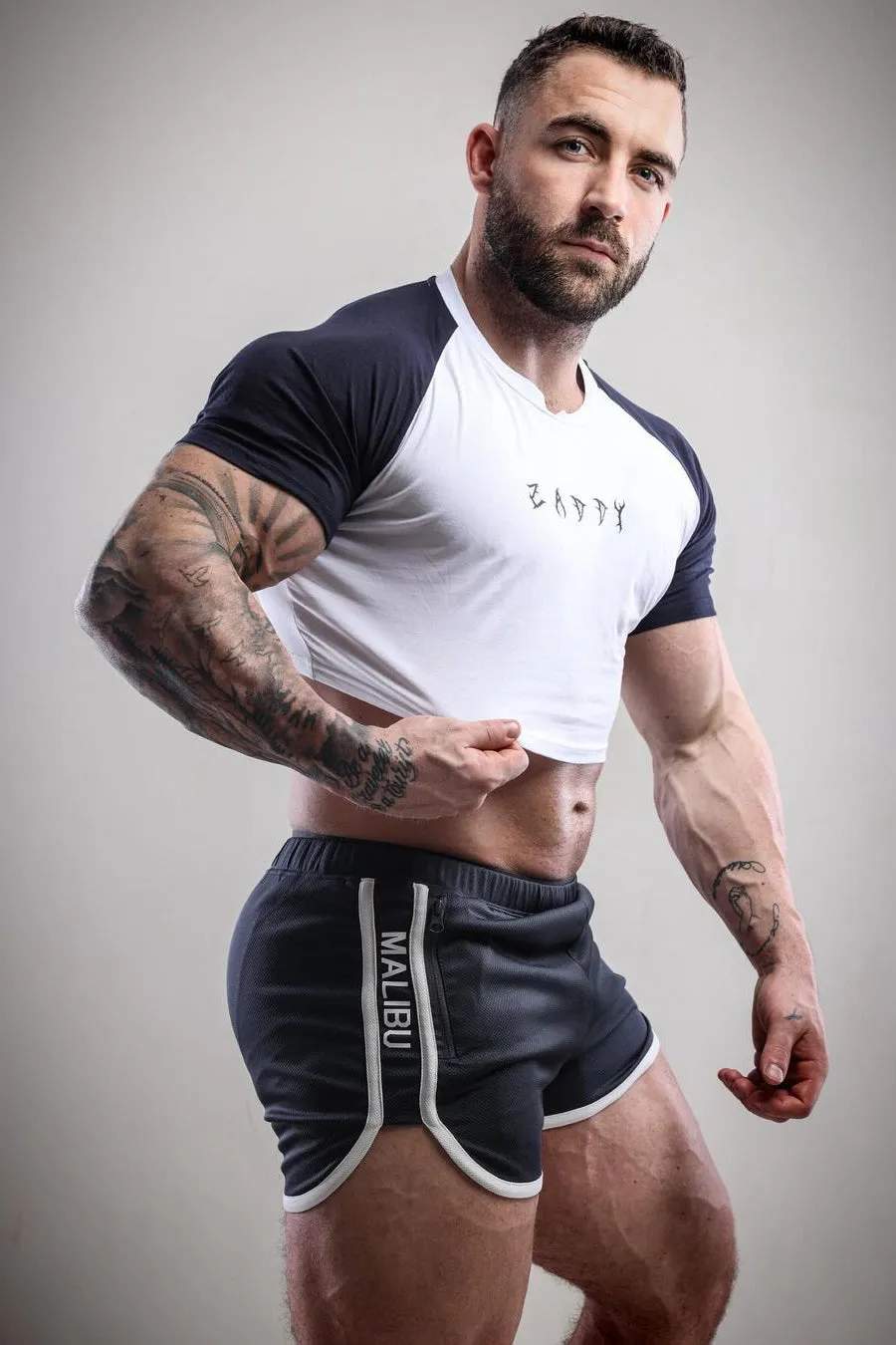 Muscle-Fit Crop Tee - Zaddy