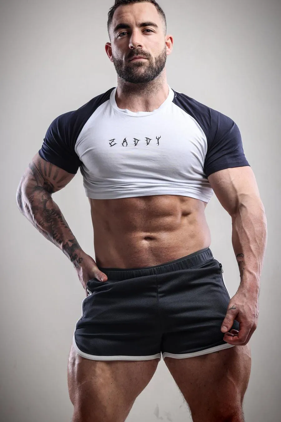 Muscle-Fit Crop Tee - Zaddy