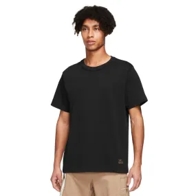 Nike Life Short-Sleeve Knit Top Black FN2645-010