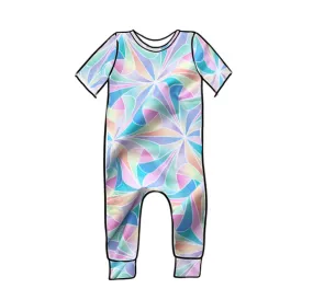 pastel organic tshirt romper,