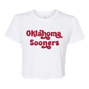 Pep Rally Crop Short Sleeve T-shirt in University of Oklahoma