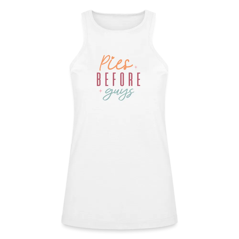 “Pies Before Guys”-American Apparel Women’s Racerneck Tank