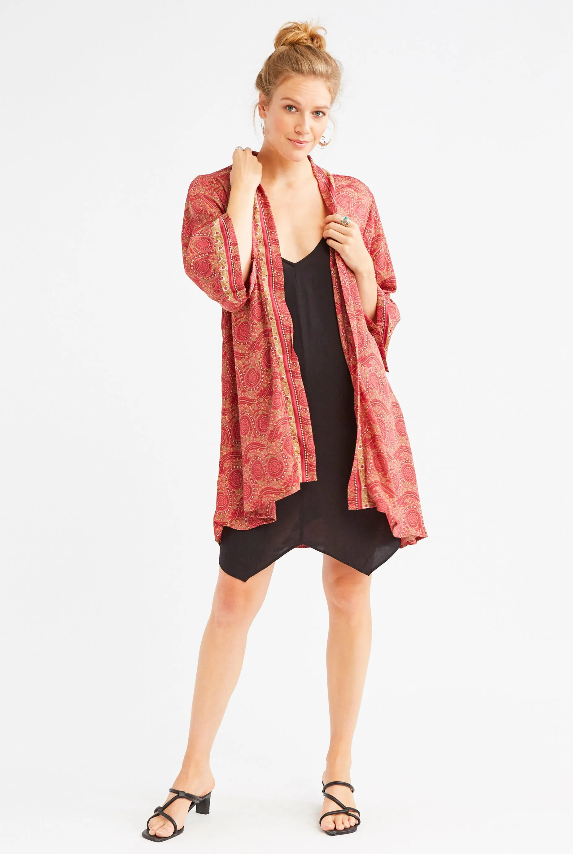 Silk Coastal Kimono