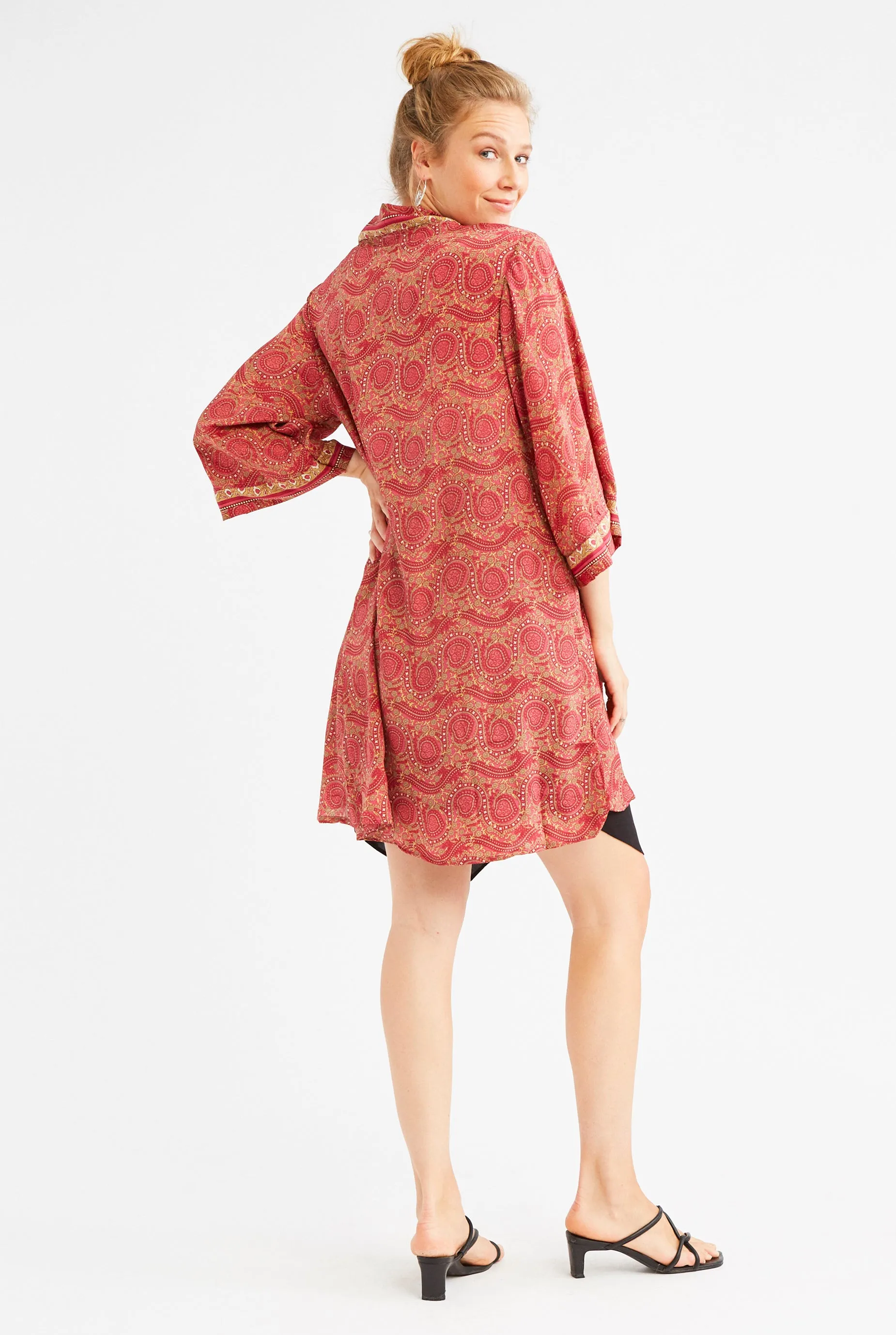 Silk Coastal Kimono