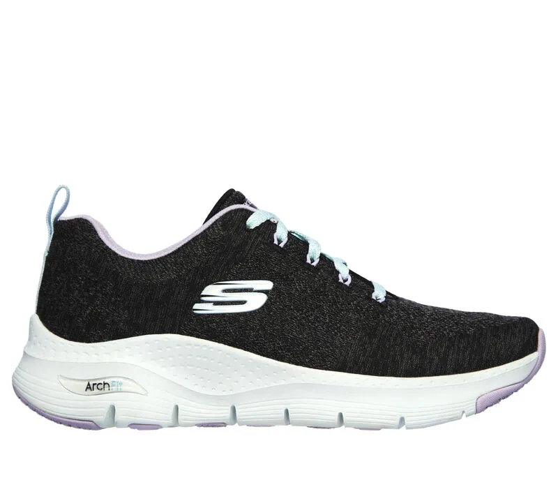 'Skechers' Women's Arch Fit-Comfy Wave - Black / Lavender