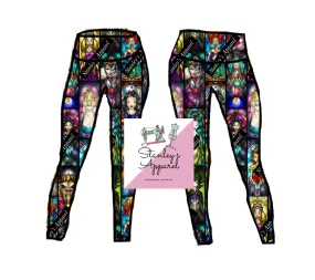 Stained glass Adult leggings,