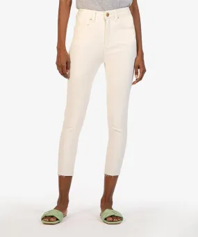 The Connie High Rise Crop Skinny - Ecru