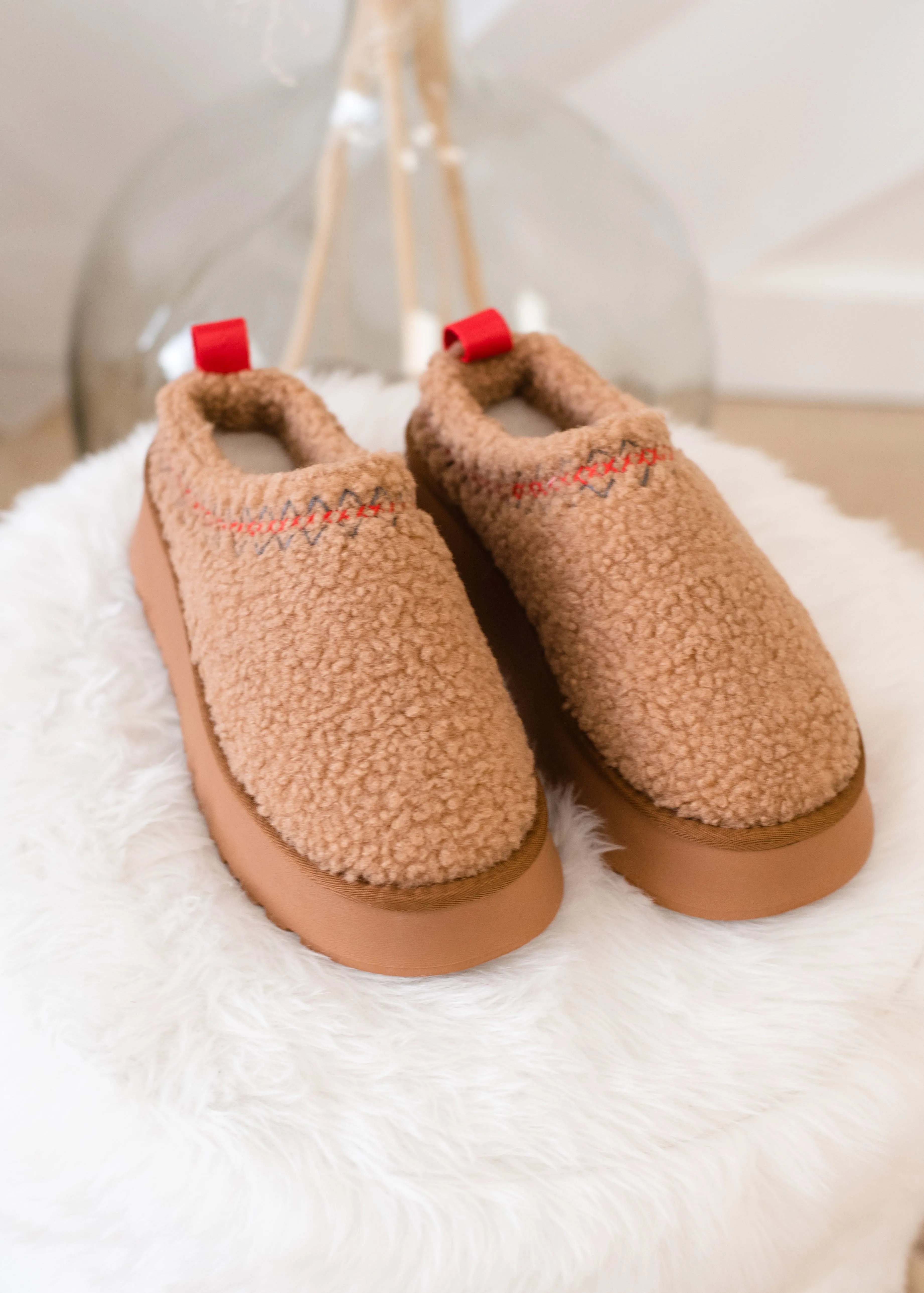 The Isaac Fur Platform Sherpa Slipper