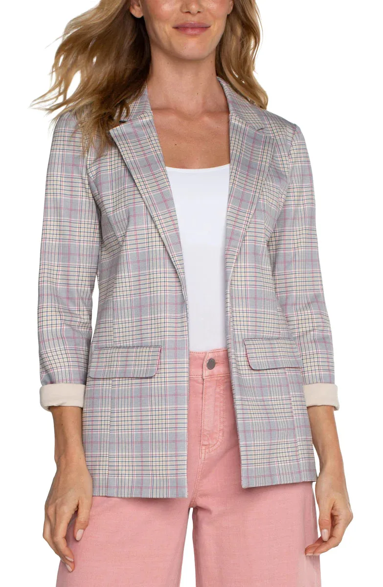 The Janelle Plaid Boyfriend Blazer