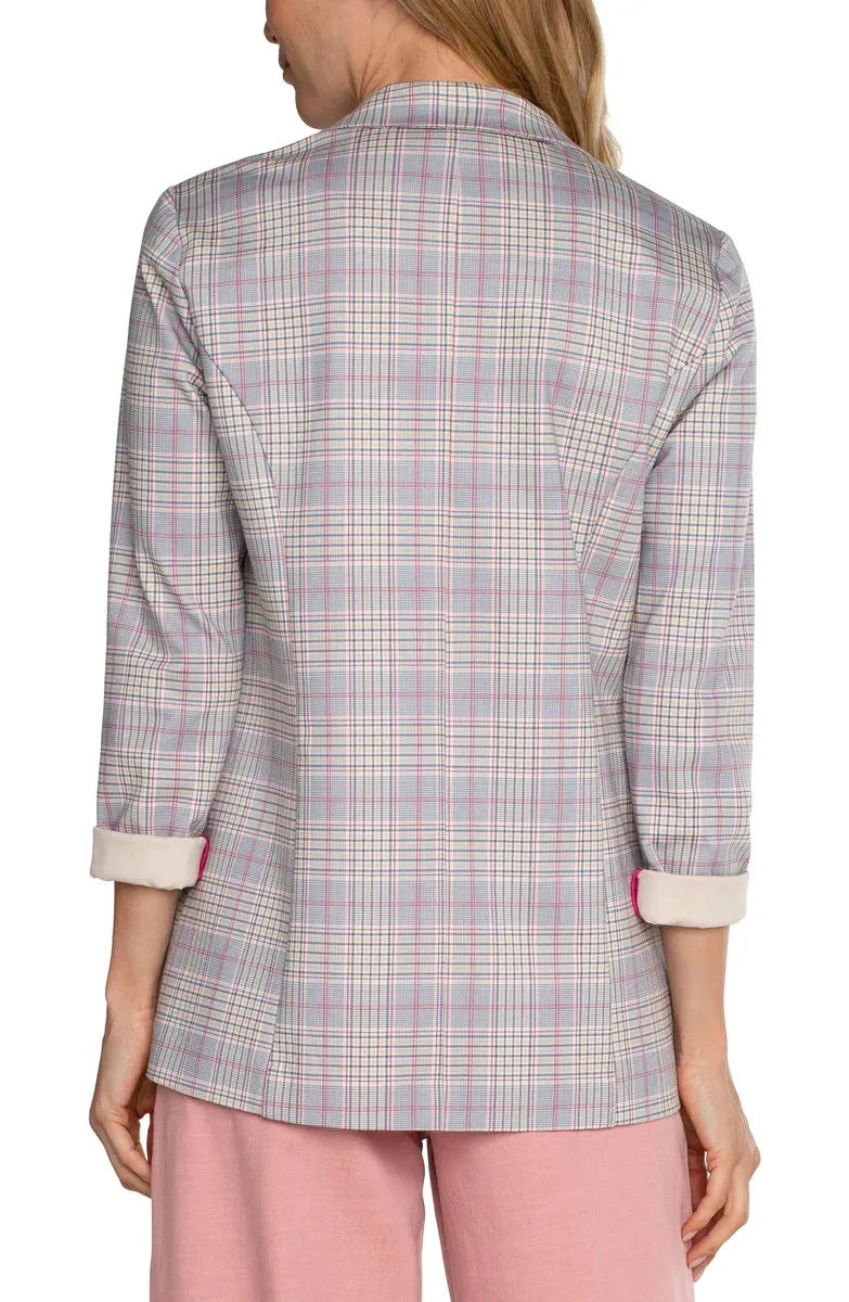 The Janelle Plaid Boyfriend Blazer