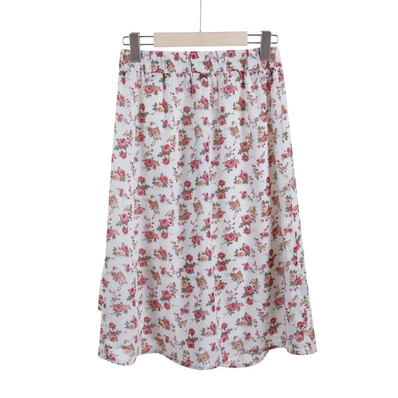 The Marley Floral Wrap Skirt - Rose