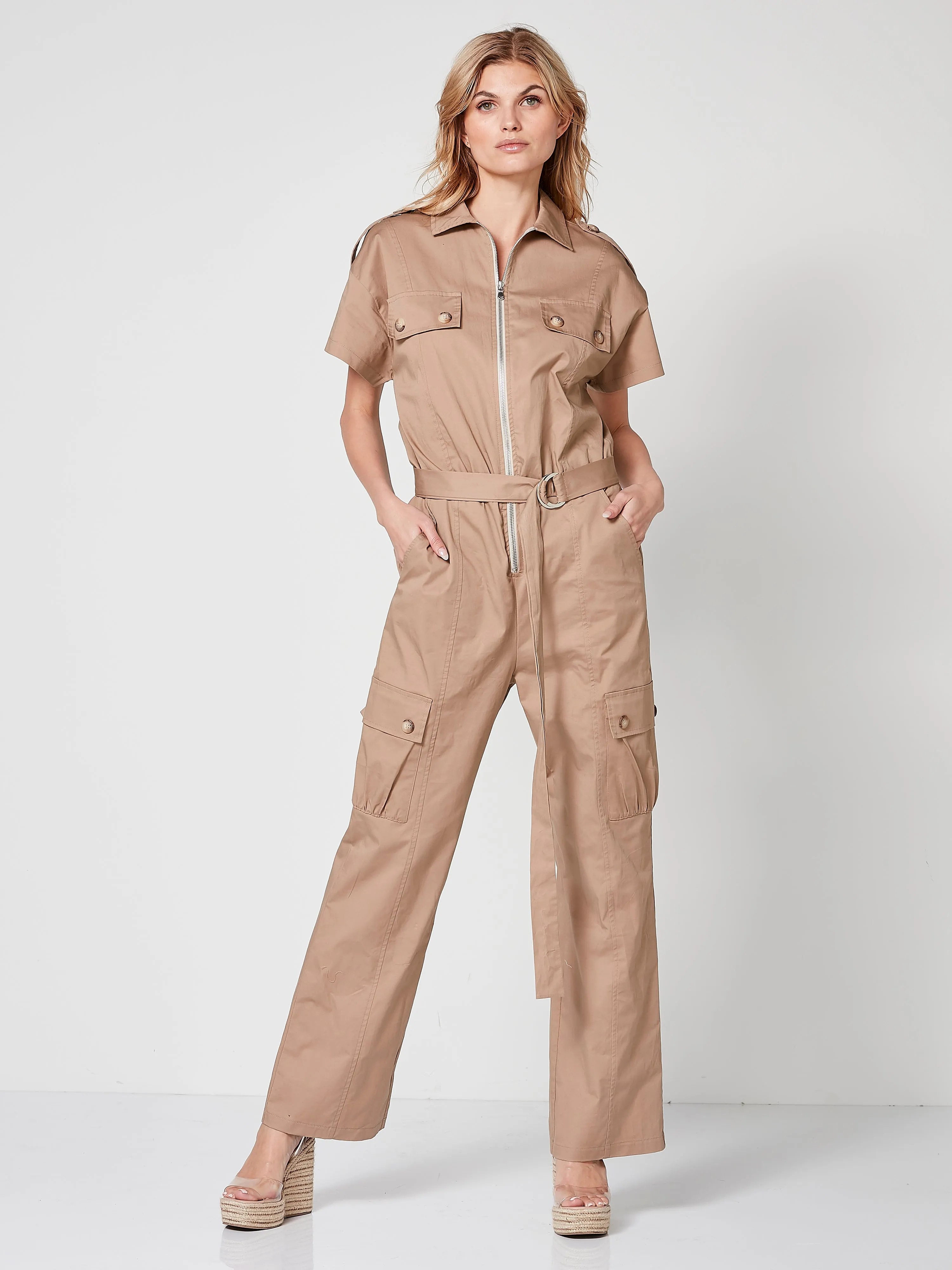 TULLE Jumpsuit mit Gürtel - Seasand