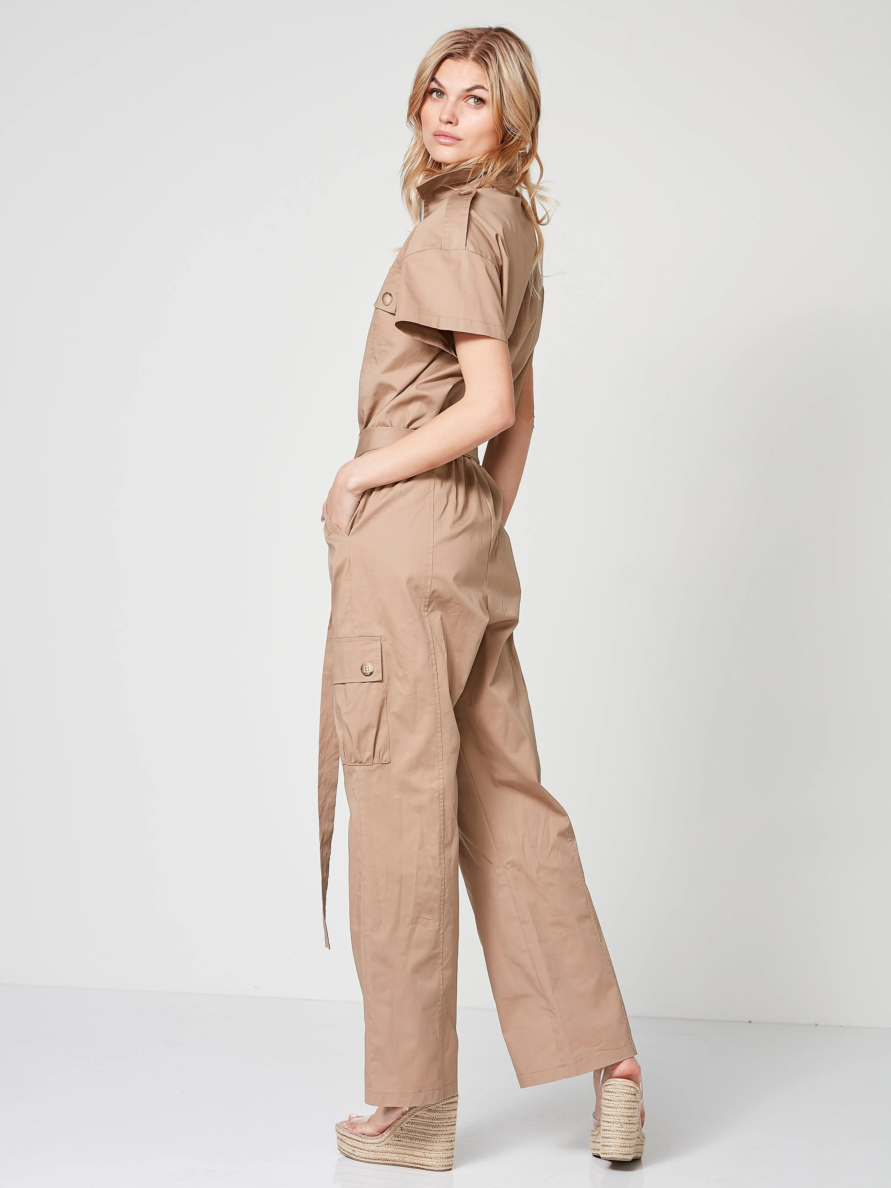 TULLE Jumpsuit mit Gürtel - Seasand