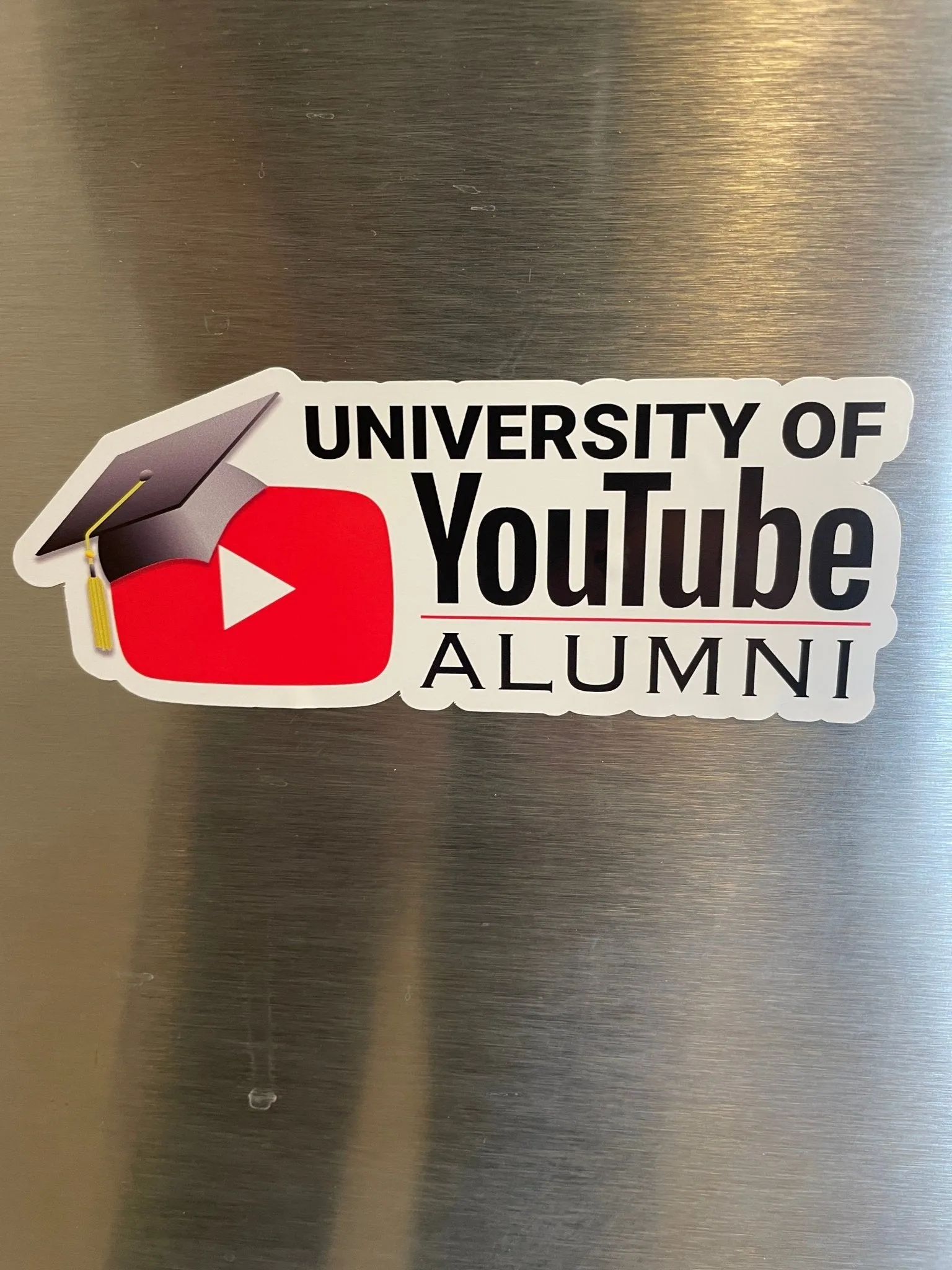 University of YouTube Alumni sticker