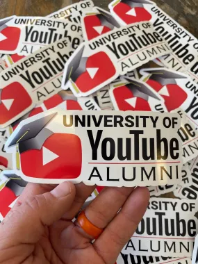 University of YouTube Alumni sticker