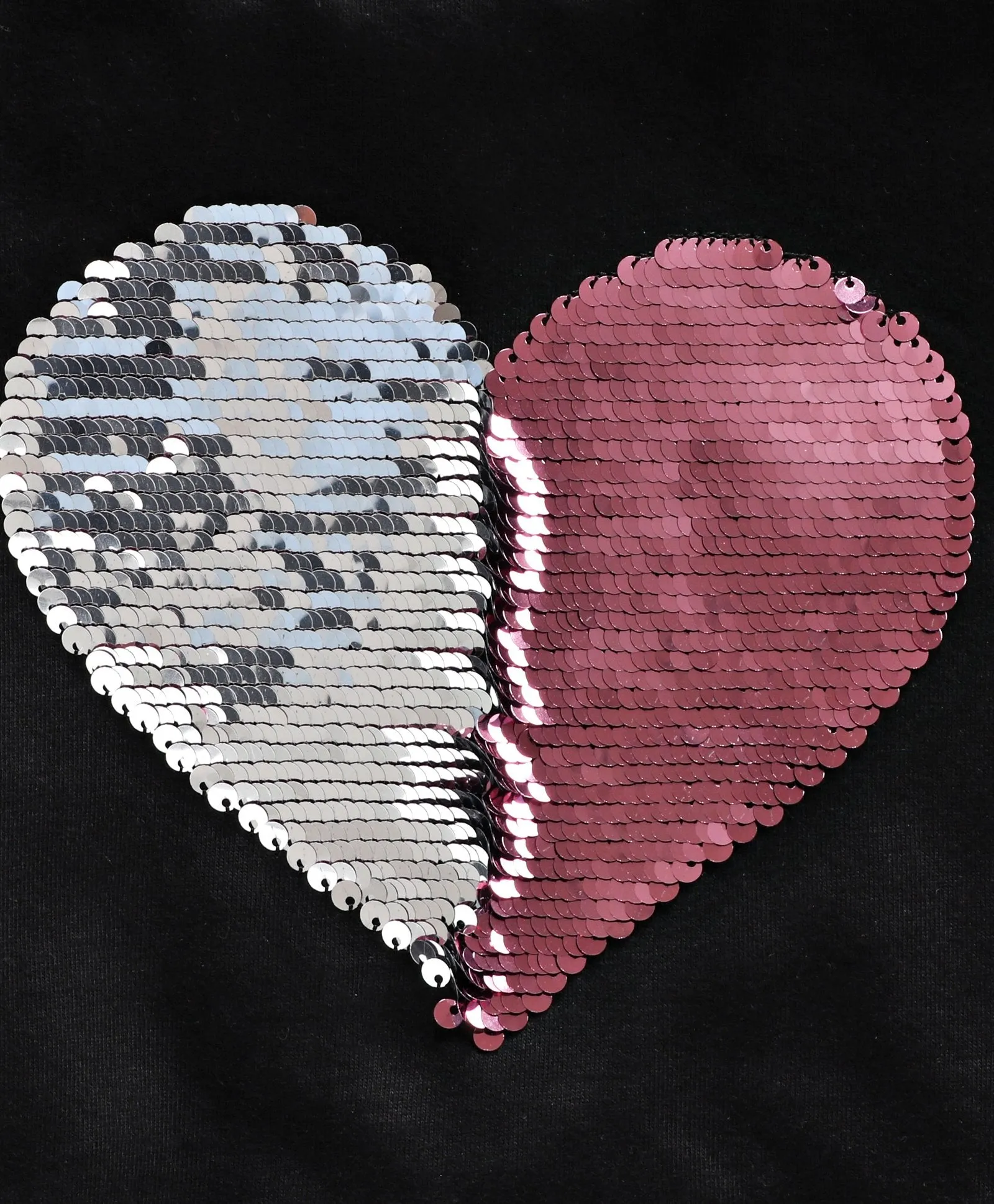 Ventra Girls Heart Sequin Top