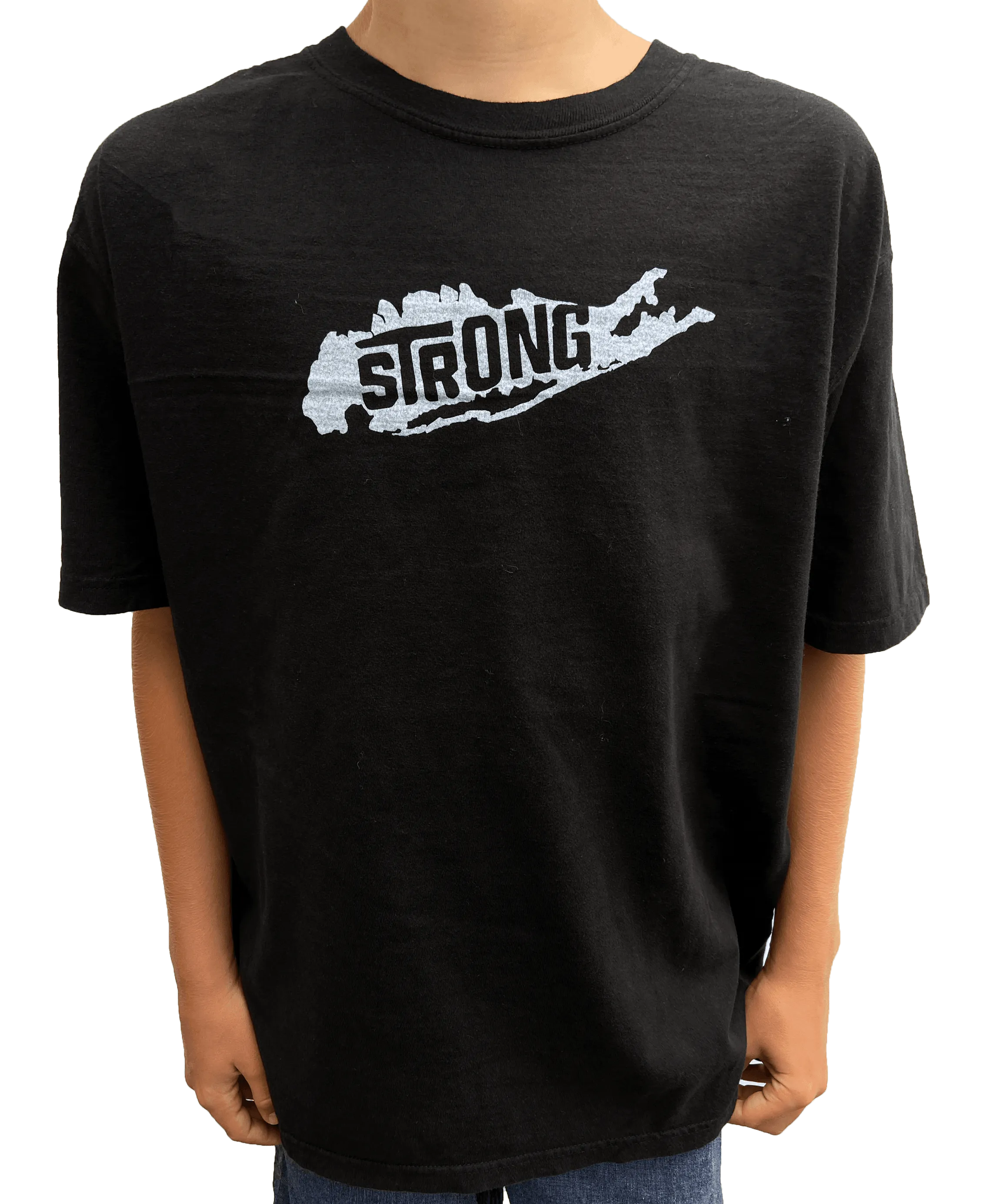 Youth Long Island Strong Black T shirt