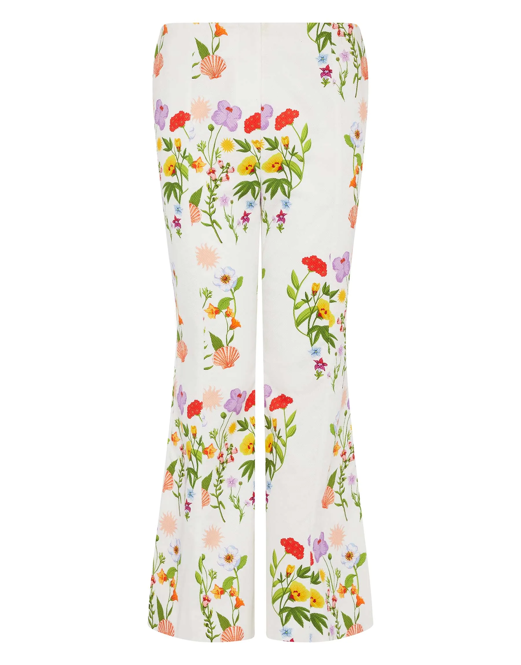 Yves Pique Trousers - Terrazzo Flower White - SALE